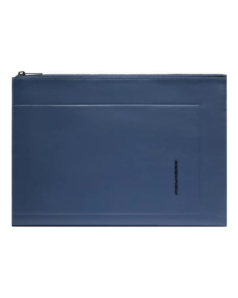 Piquadro iPad®Pro 11" leather clutch bag - Blau Blau