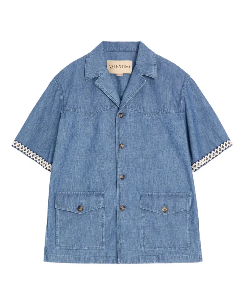 Valentino Garavani Bowlinghemd aus Denim - Blau Blau