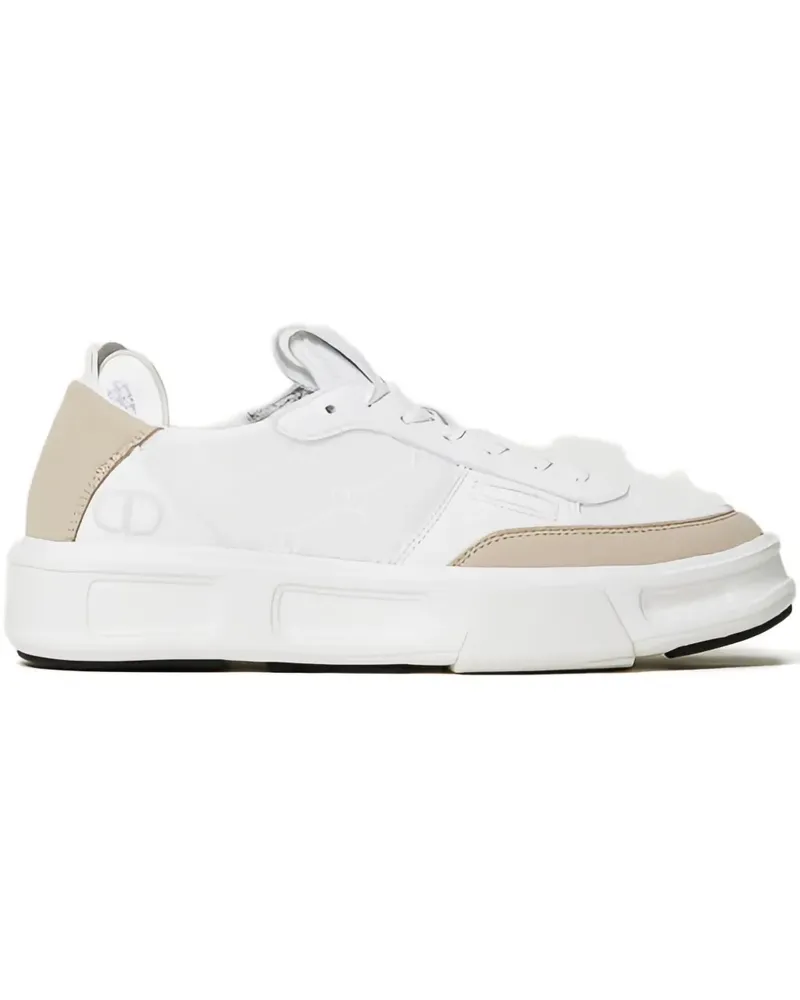 Twin-Set Zweifarbige Sneakers - Weiß Weiß