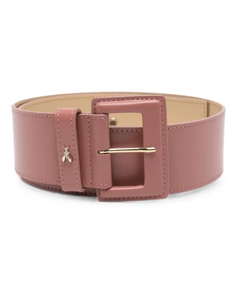 Patrizia Pepe Fly-plaque leather belt - Rosa Rosa