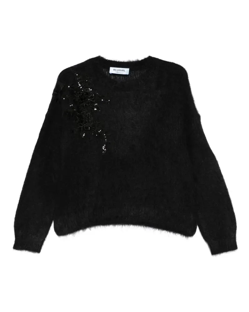 Blumarine sequin-embellished sweater - Schwarz Schwarz
