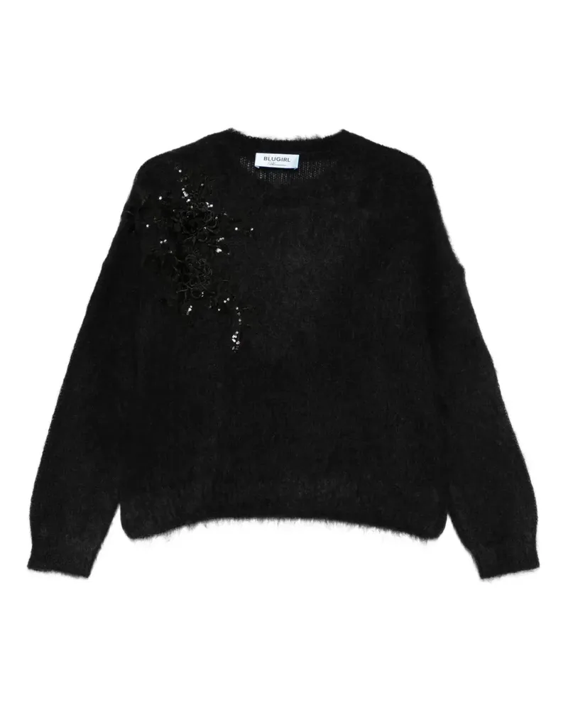 Blumarine sequin-embellished sweater - Schwarz Schwarz