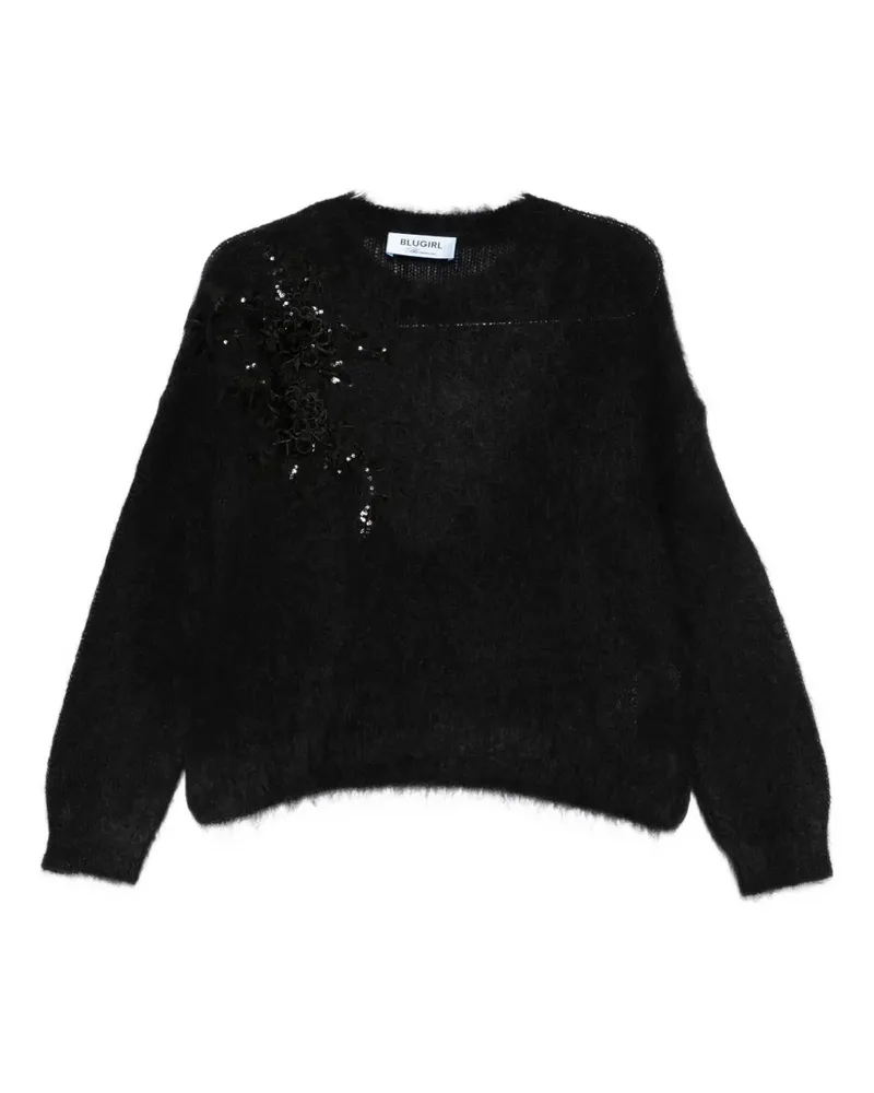 Blumarine sequin-embellished sweater - Schwarz Schwarz