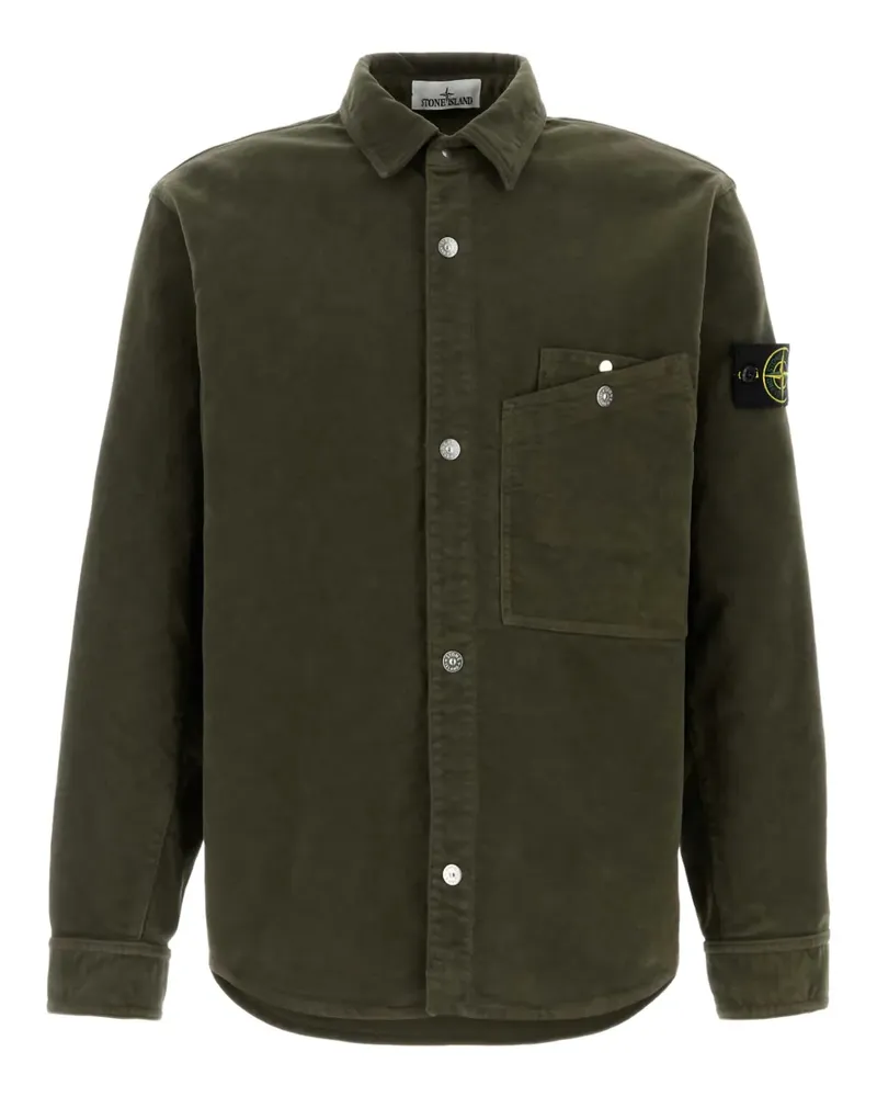 Stone Island Hemd mit aufgesetzter Tasche - Grün Grün
