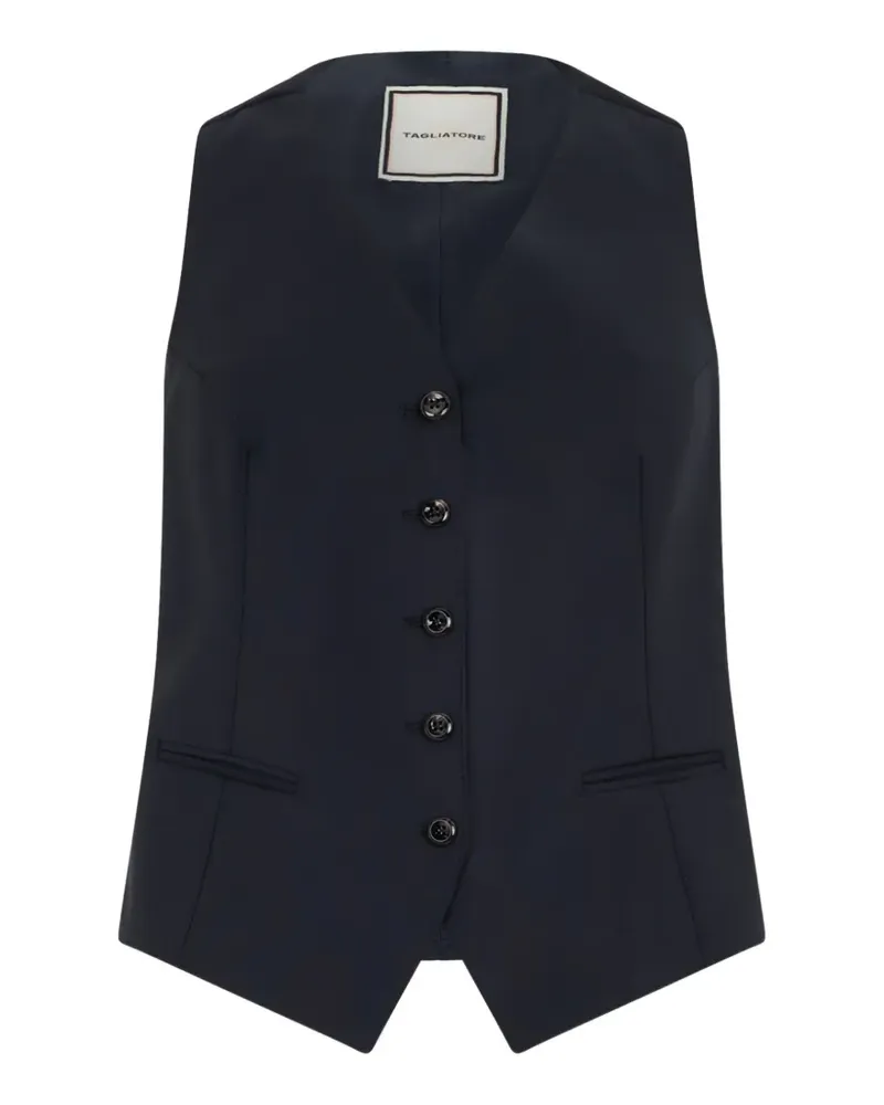 Tagliatore button-up waistcoat - Blau Blau