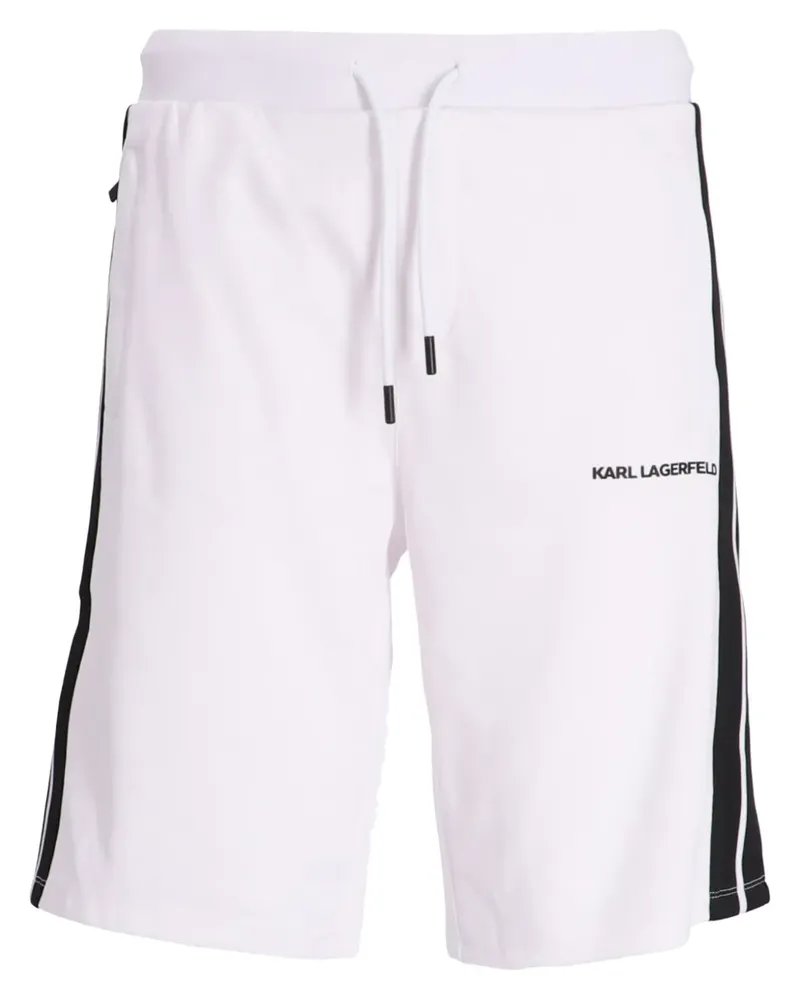Karl Lagerfeld Shorts mit Kordelzug - Weiß Weiß