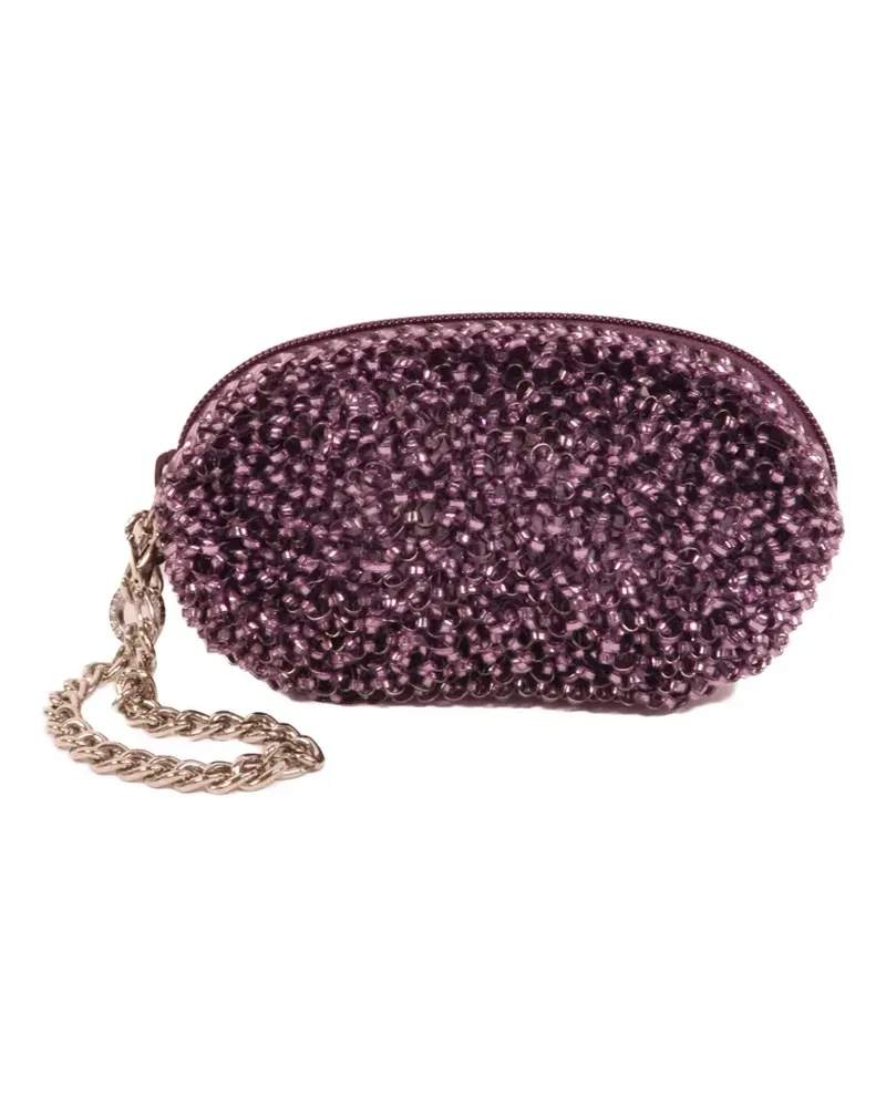 ANTEPRIMA woven chain-link clutch bag - Violett Violett