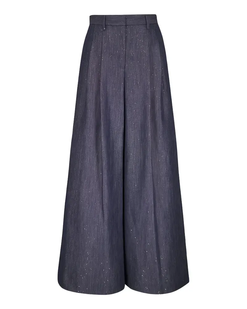 TWP Avery embellished palazzo-pants - Blau Blau