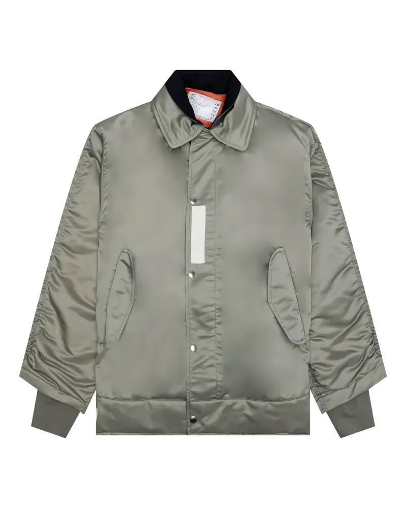 Sacai Bomberjacke mit Taschen - Grün Grün