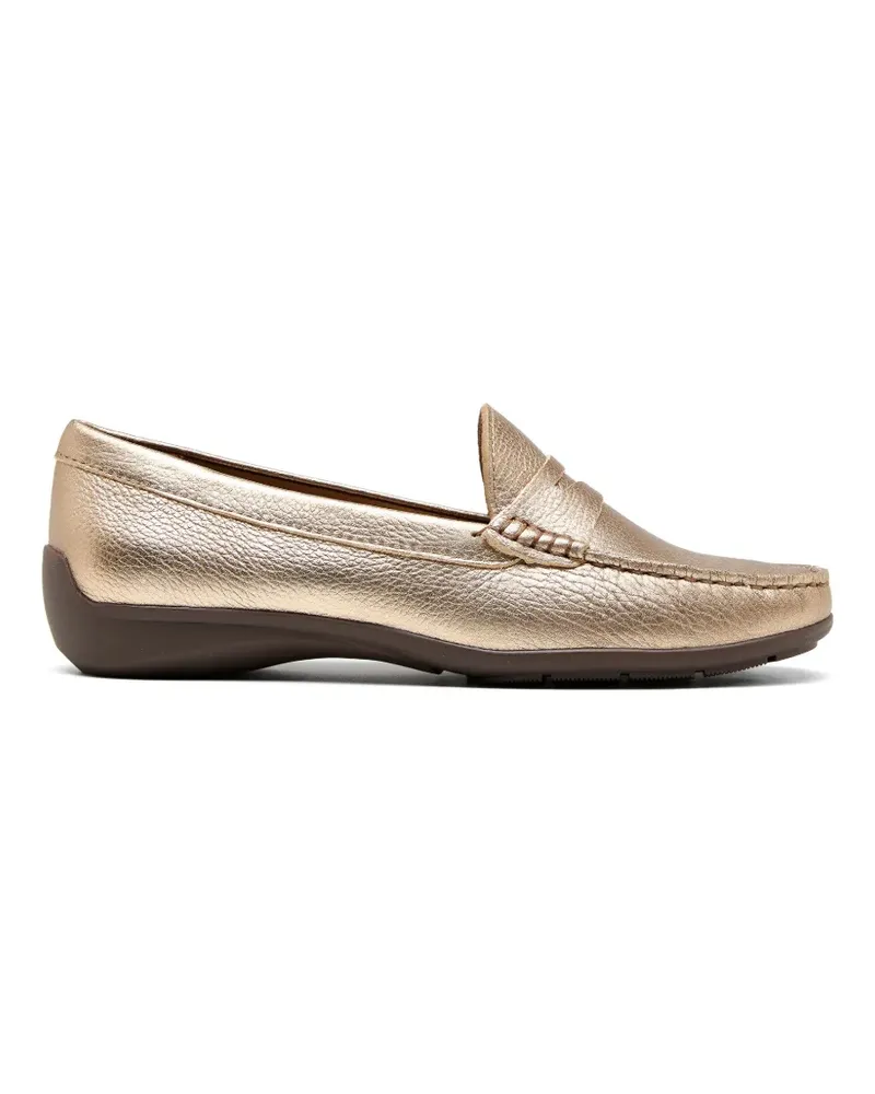 Sarah Chofakian Reykjavik leather loafers - Gold Gold