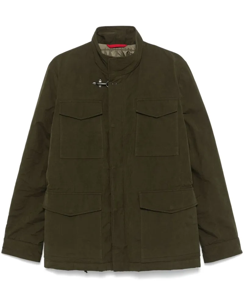 Fay Texturierte Jacke - Grün Grün