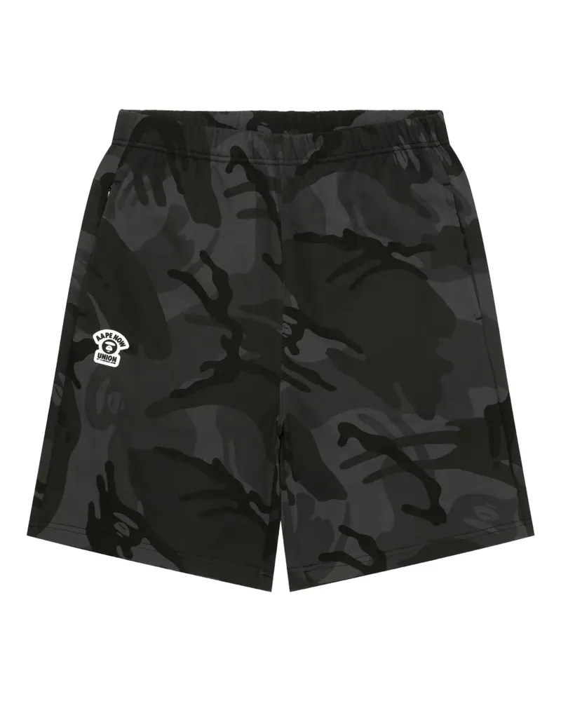 BAPE Shorts mit Camouflage-Print - Schwarz Schwarz