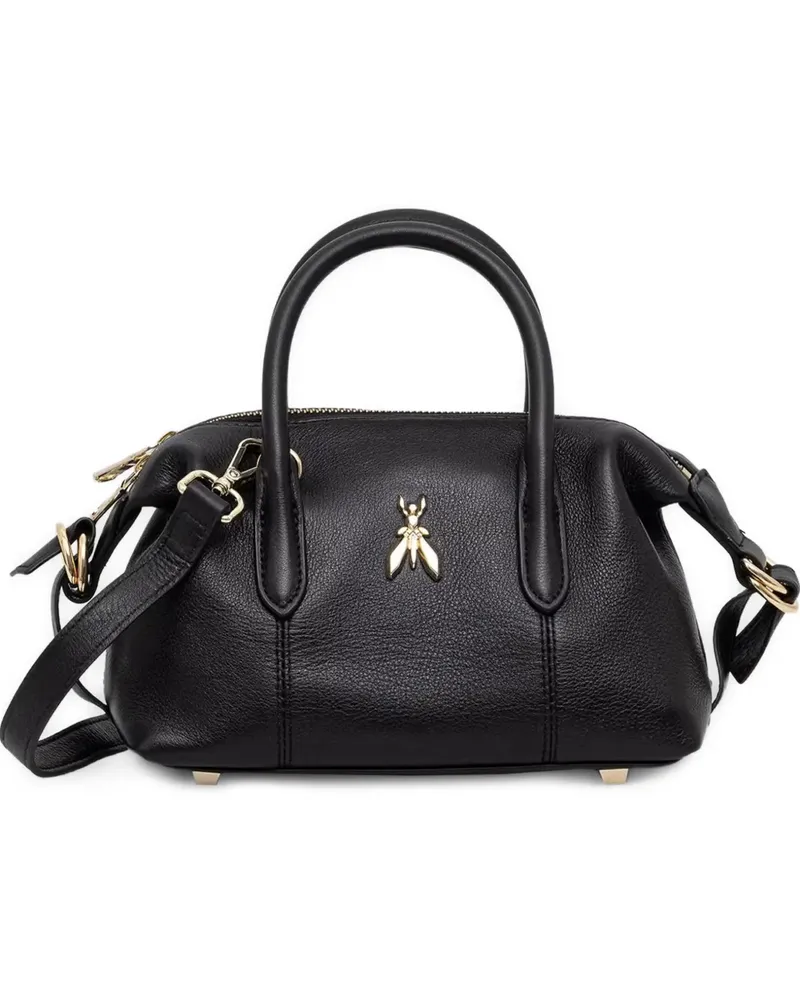 Patrizia Pepe Fly Schultertasche mit Logo-Schild - Schwarz Schwarz