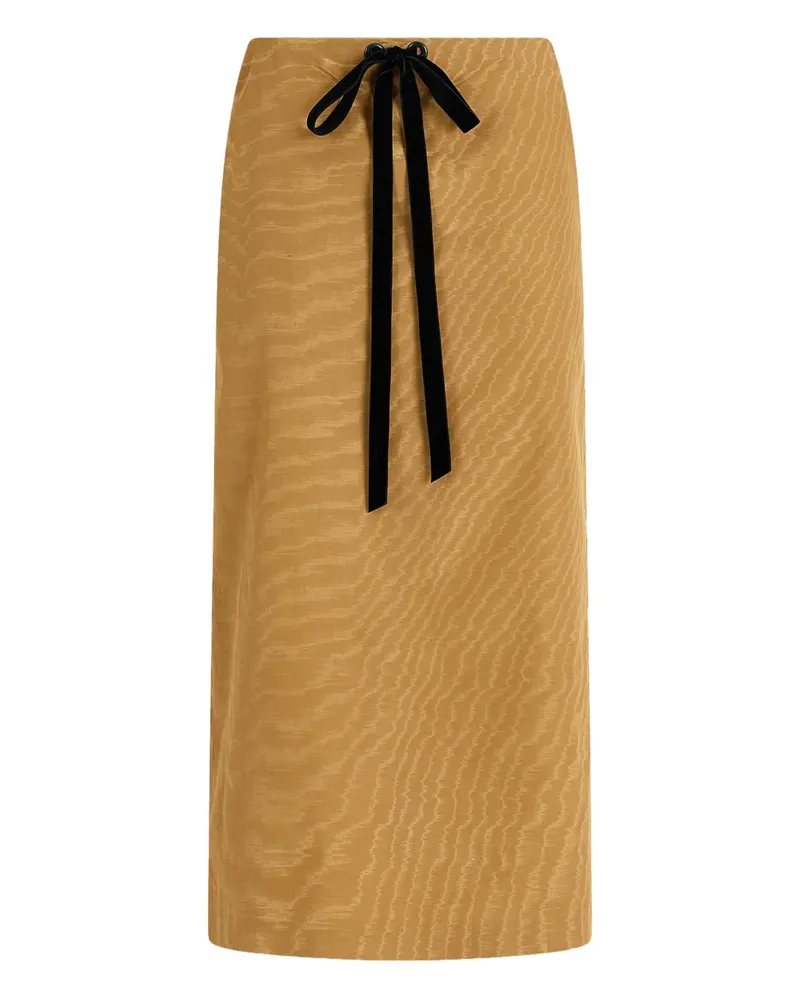 Rosie Assoulin Moire ribbon straight skirt - Gelb Gelb
