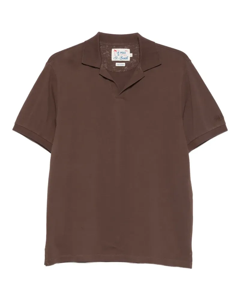 MC2 Saint Barth Charles short-sleeve polo shirt - Braun Braun
