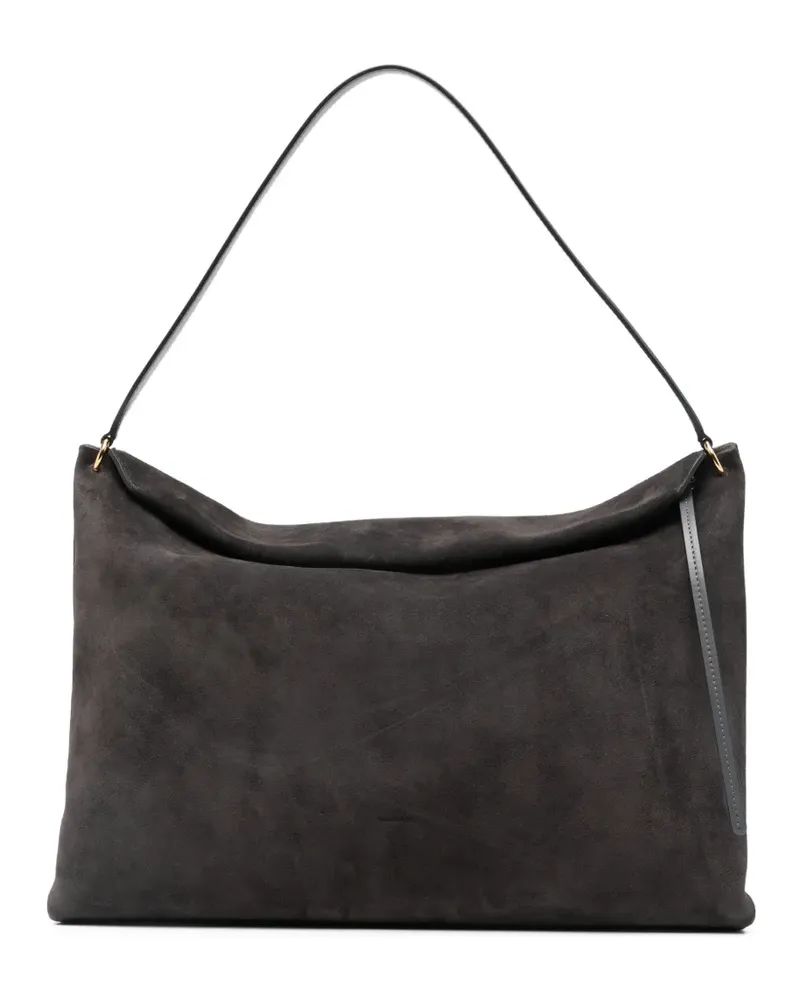 WANDLER Penelope suede shoulder bag - Grau Grau