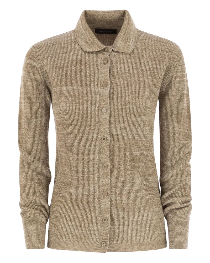 Fabiana Filippi Cardigan mit klassischem Kragen - Nude Nude