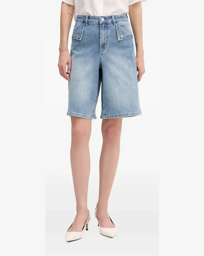 Joseph Ribkoff Jeans-Shorts mit Knopfdetail - Blau Blau