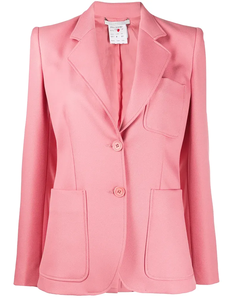 Stella McCartney Blazer mit aufgesetzter Tasche - Rosa Rosa