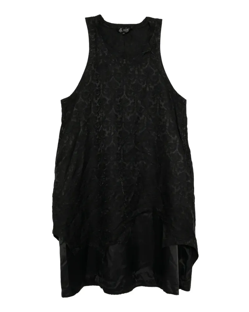 Comme des Garçons jacquard-pattern layered dress - Schwarz Schwarz