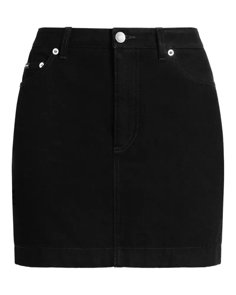 Dolce & Gabbana Klassischer Jeans-Minirock - Schwarz Schwarz