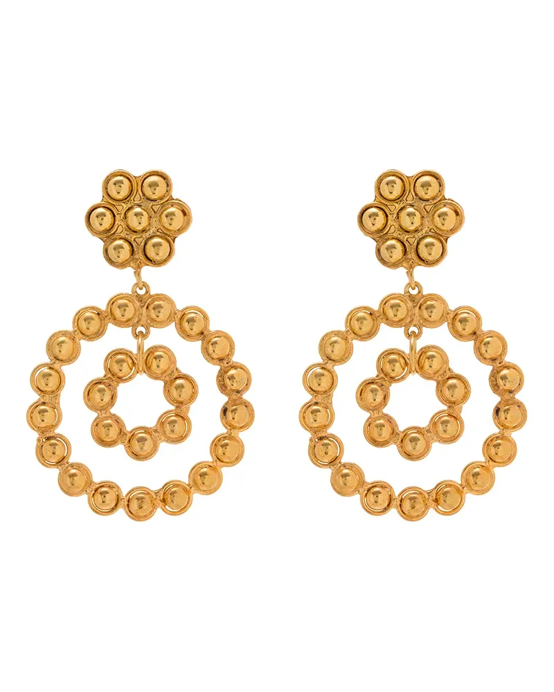 Sylvia Toledano Blumen-Ohrclips - Gold Gold