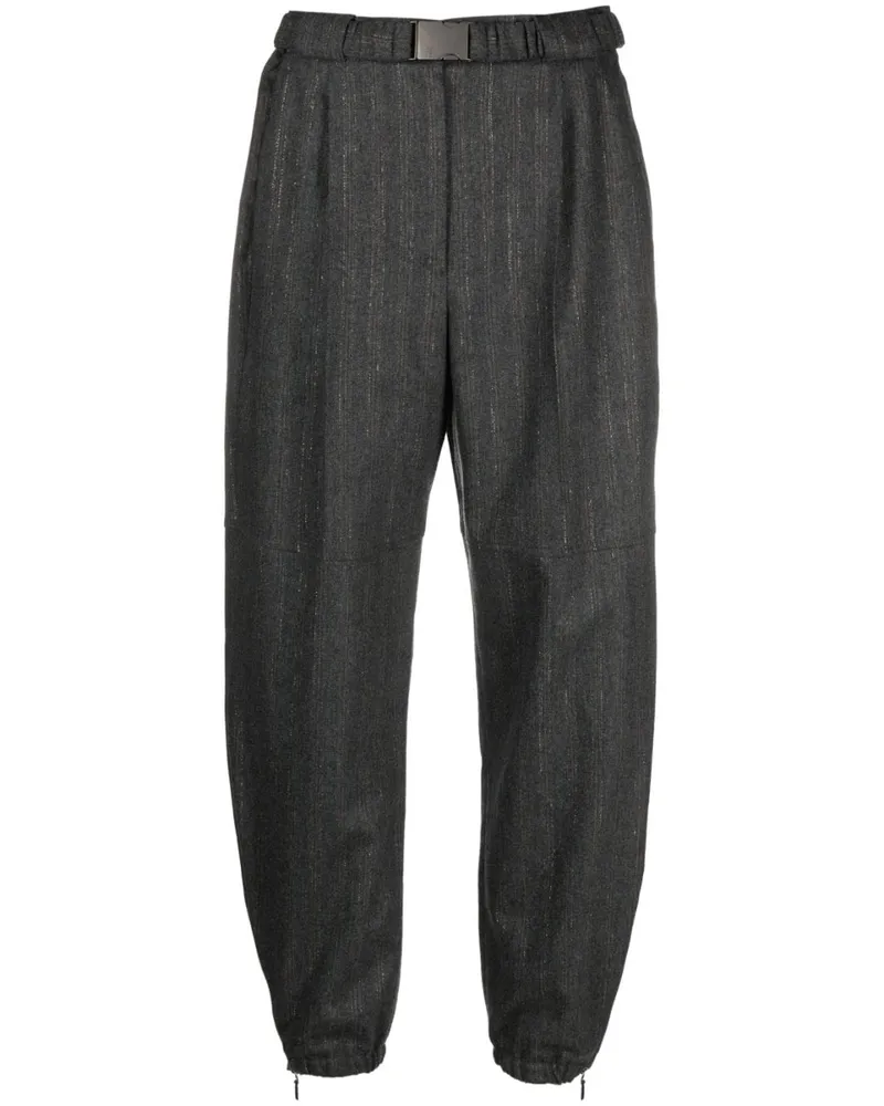 Brunello Cucinelli Hose mit Gürtel - Grau Grau