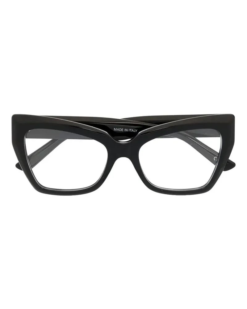 Balenciaga Brille mit eckigem Gestell - Schwarz Schwarz