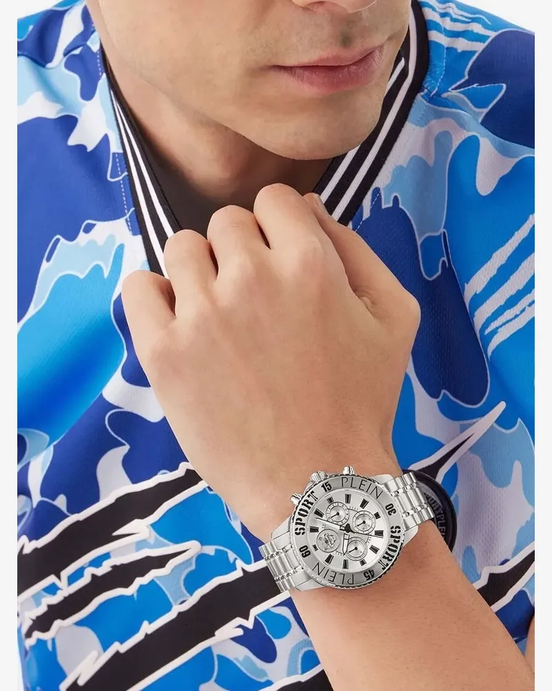 Philipp Plein Sport Glam Chrono 44mm - Silber Silber