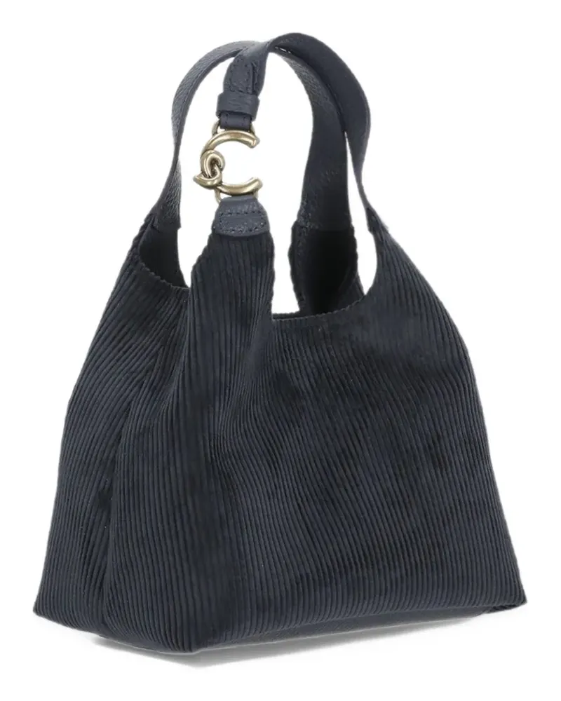 Coccinelle Tote Bag mit Cordeffekt - Blau Blau