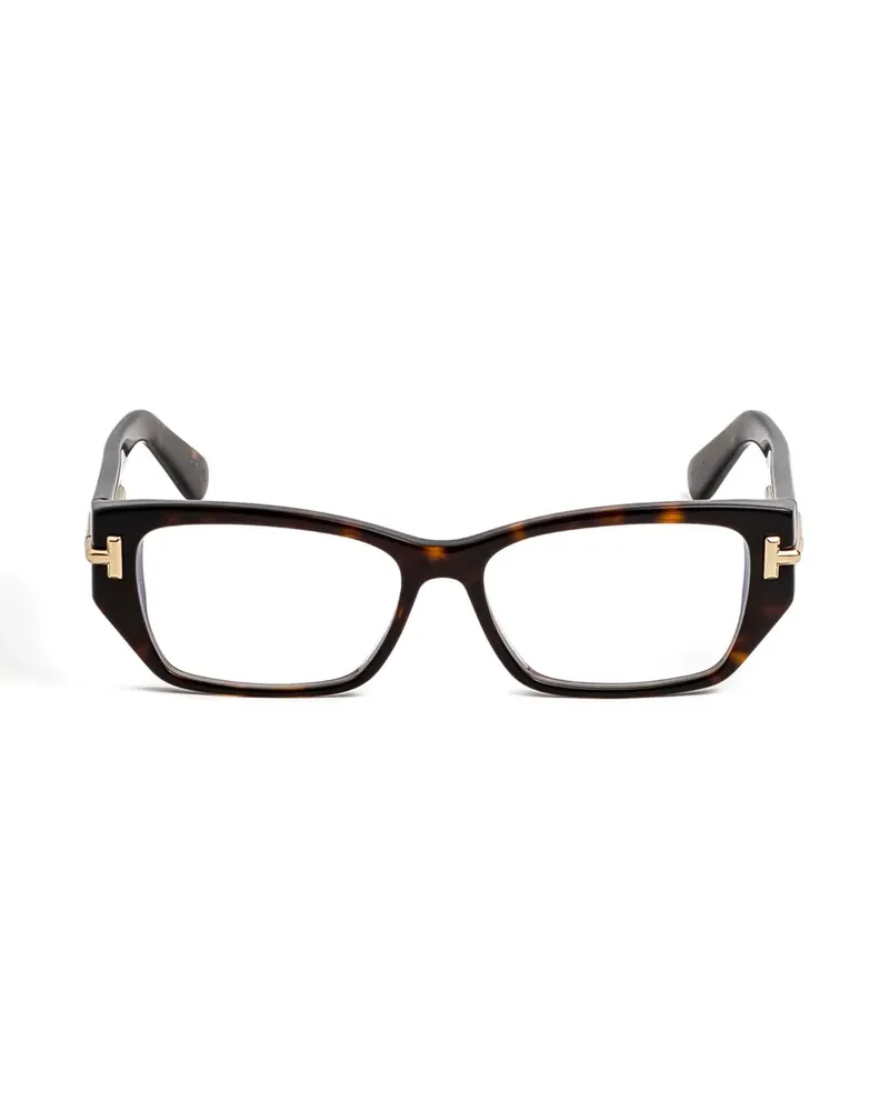 Tom Ford Brille mit geometrischem Gestell - Braun Braun