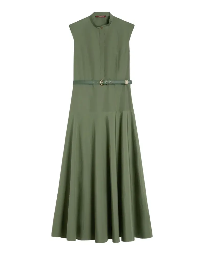 Max Mara Kleid mit Gürtel - Grün Grün