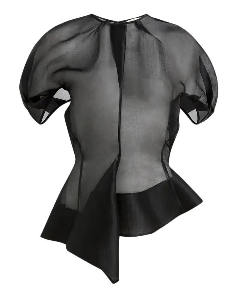 KHAITE Rumi draped top - Schwarz Schwarz