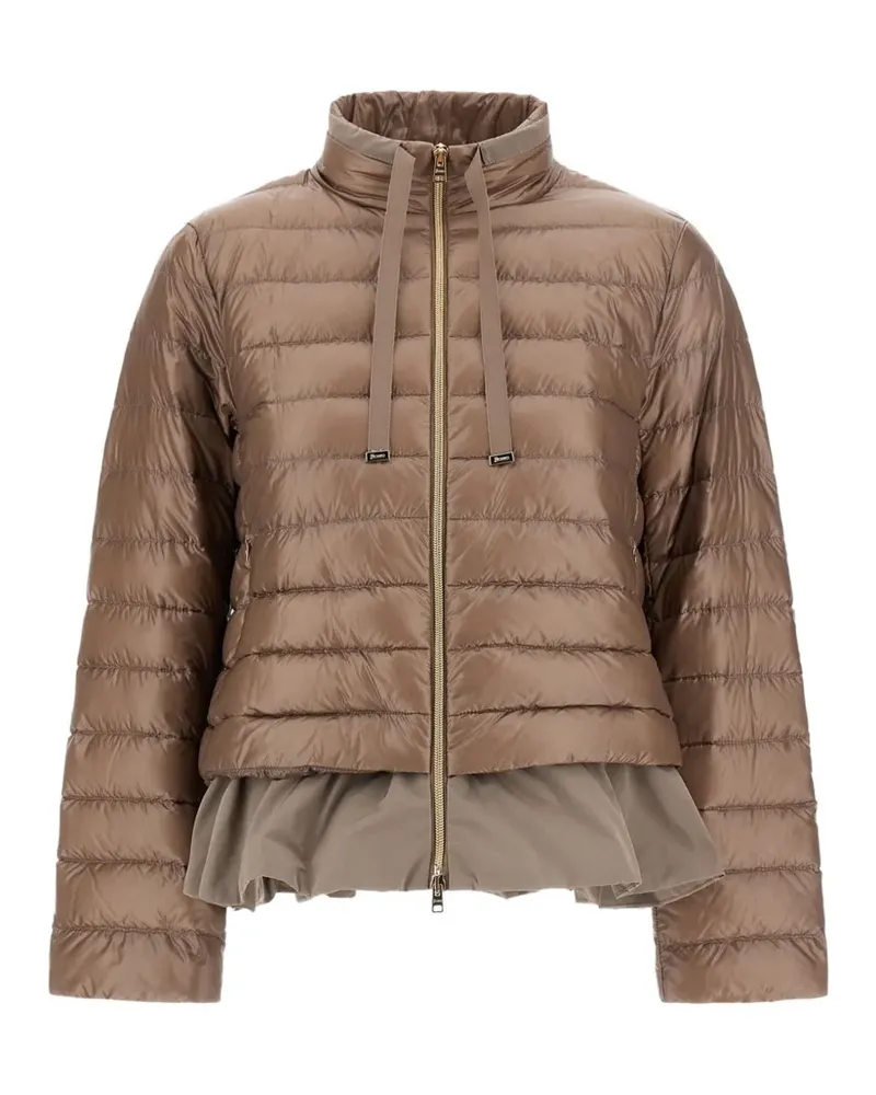 Herno quilted-pattern padded jacket - Nude Nude