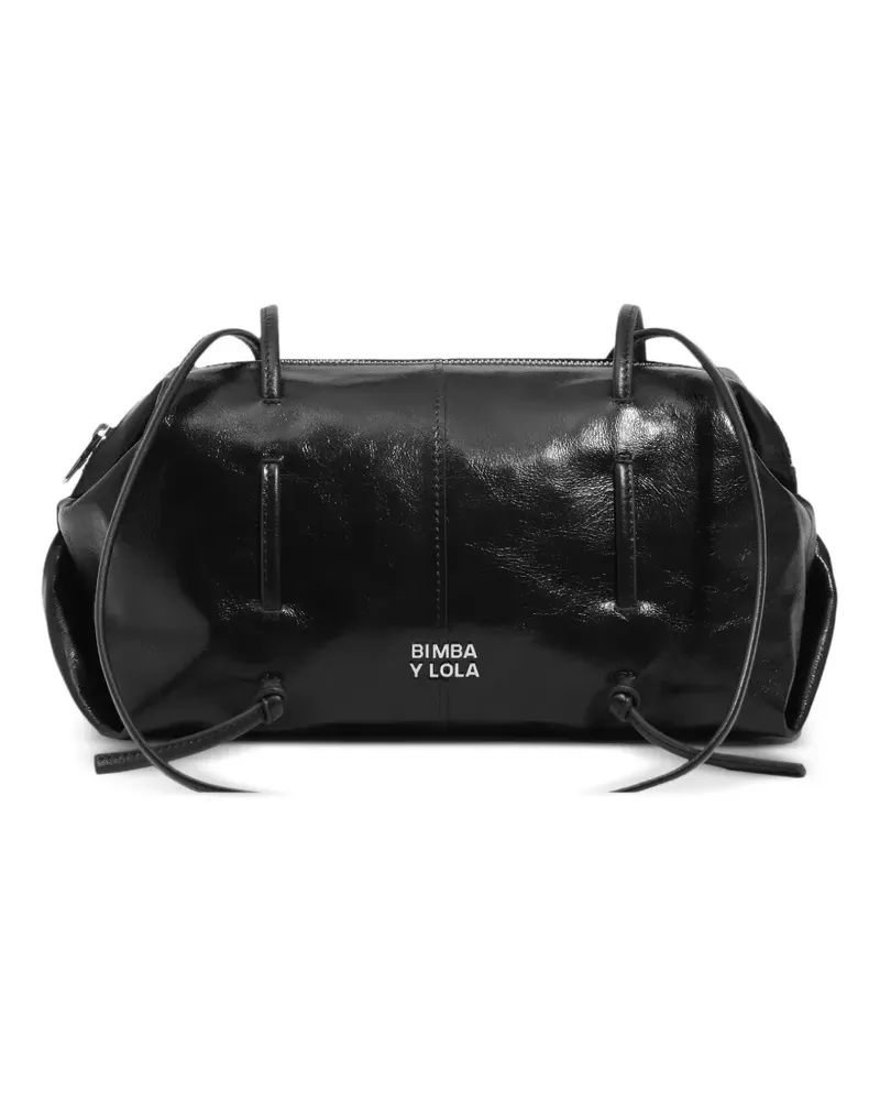 BIMBA Y LOLA Lolita Tasche aus Leder - Schwarz Schwarz