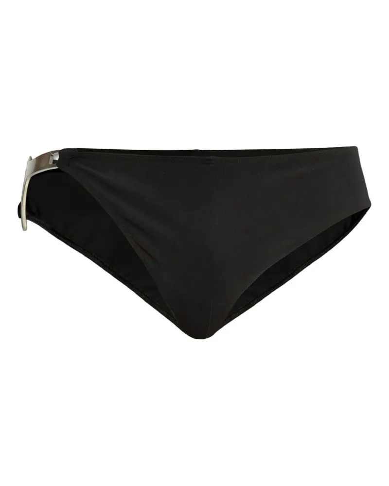 Rick Owens Badehose mit Schild-Detail - Schwarz Schwarz