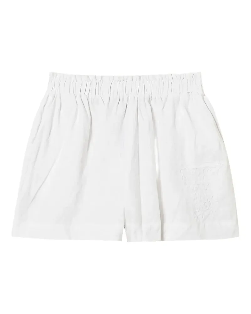 Twin-Set elastic-waistband shorts - Weiß Weiß