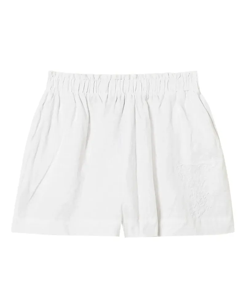 Twin-Set elastic-waistband shorts - Weiß Weiß