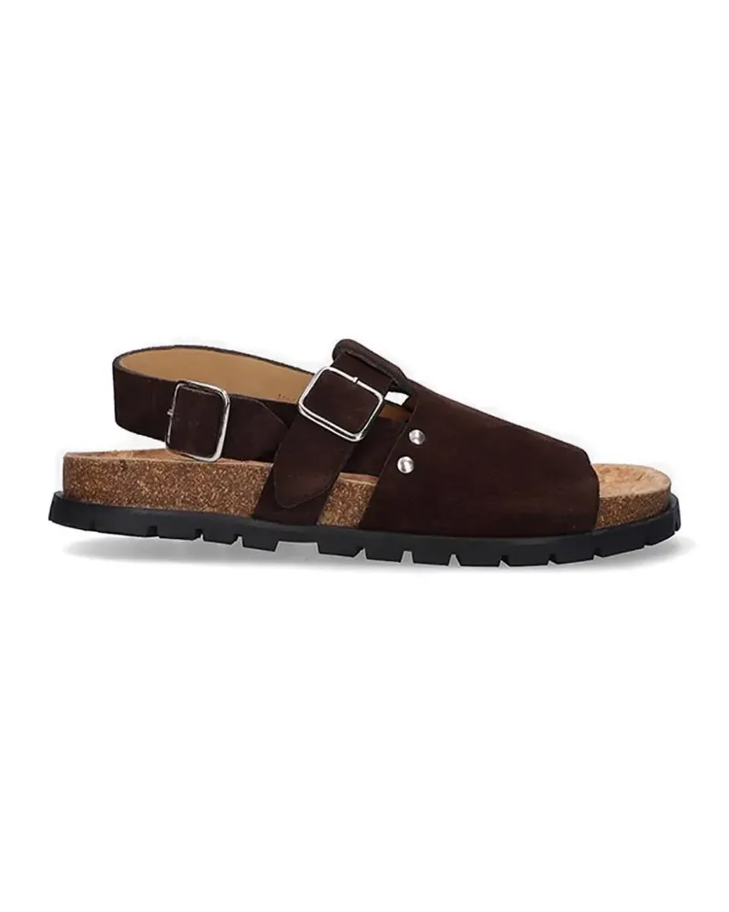 A.P.C. suede flat sandals - Braun Braun