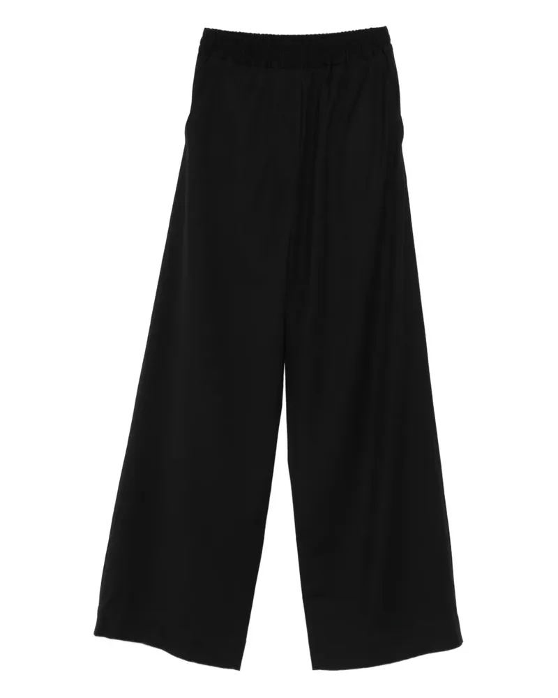 Isabel Benenato Hose mit elastischem Bund - Schwarz Schwarz