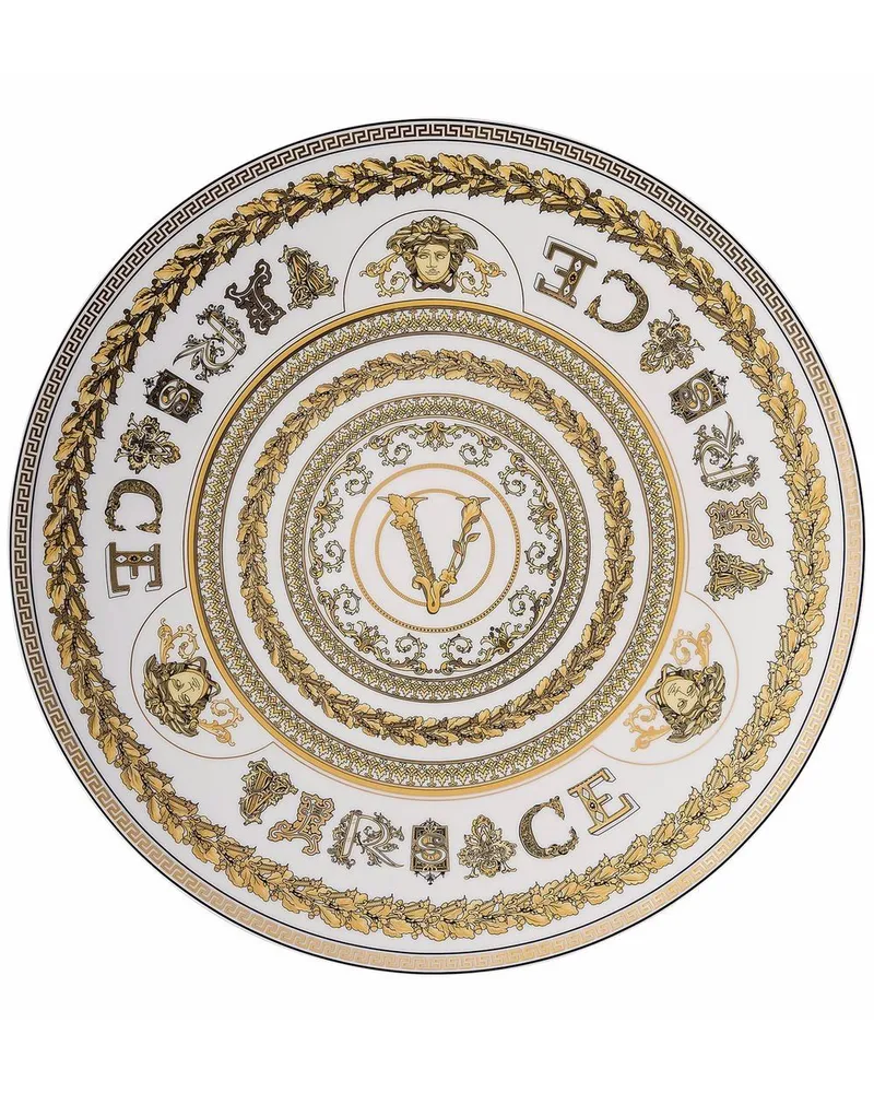Versace Virtus Gala Teller 17cm - Weiß Weiß