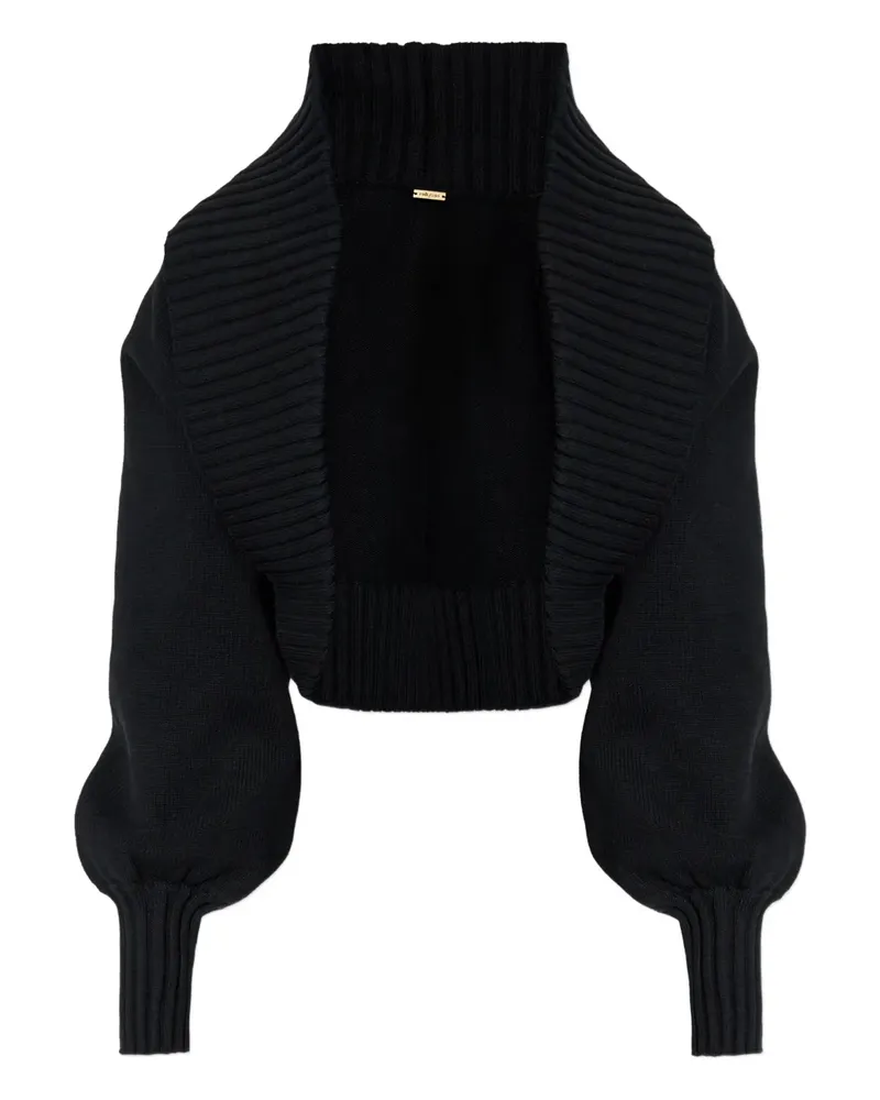 Cult Gaia COREY Cardigan mit Ballonärmeln - Schwarz Schwarz