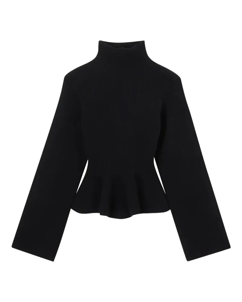 Róhe ribbed high-neck sweater - Schwarz Schwarz