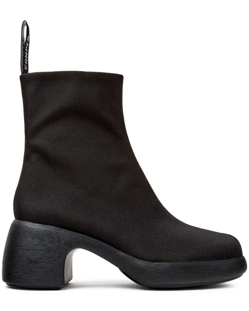 Camper Thelma II Stiefeletten mit runder Kappe 60mm - Schwarz Schwarz