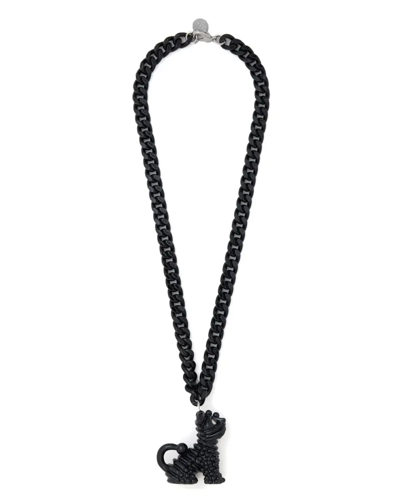 Marni Halskette mit Hundeanhänger - Schwarz Schwarz