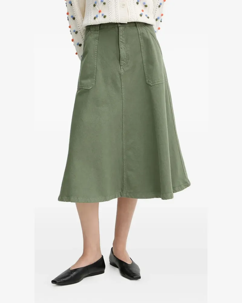 A.P.C. Laurie Midirock in A-Linie - Grün Grün