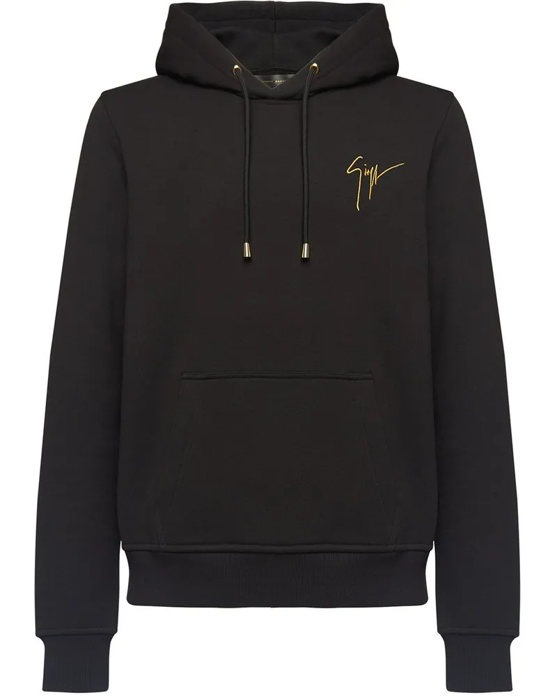 Giuseppe Zanotti LR-03 Hoodie mit Kordelzug - Schwarz Schwarz