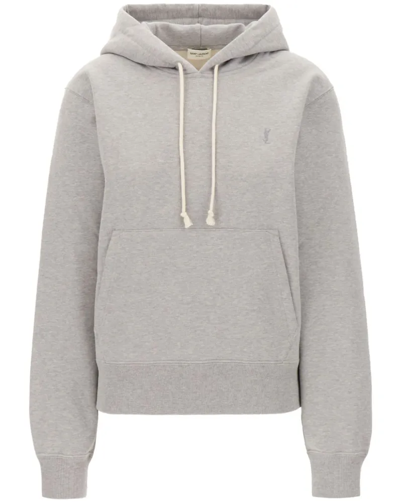 Saint Laurent Hoodie mit Cassandre-Logo - Grau Grau
