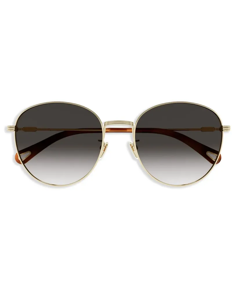 Chloé Sonnenbrille im Panto-Design - Gold Gold