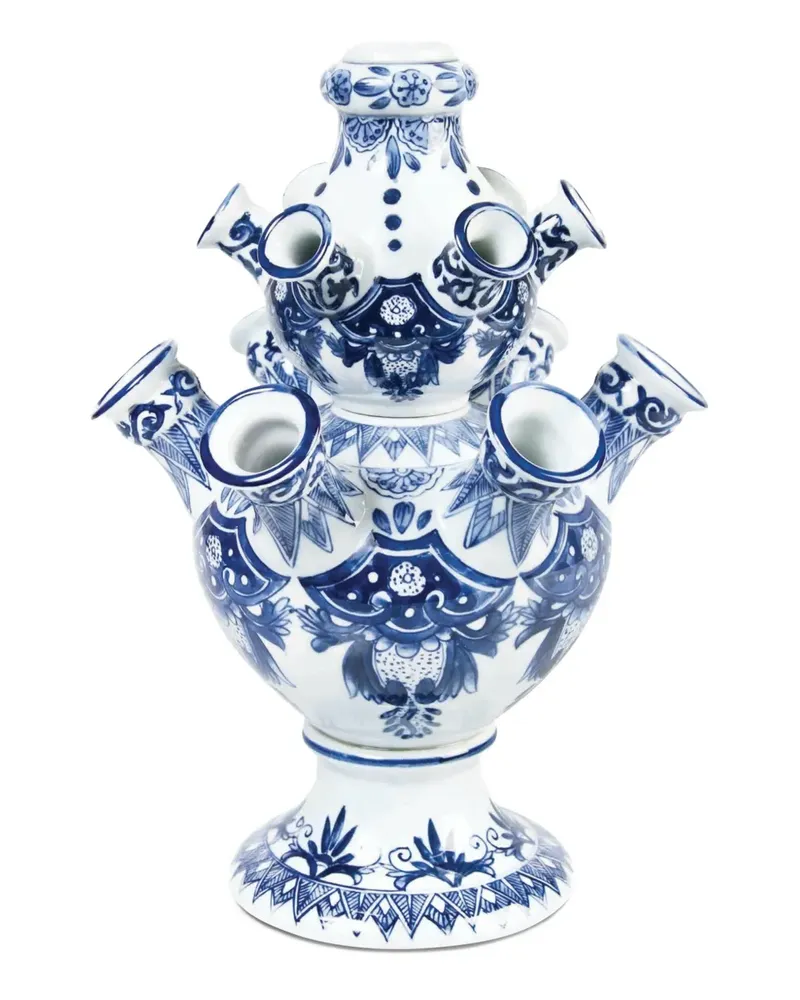 &k amsterdam Tulip Pyramid Vase - Weiß Weiß